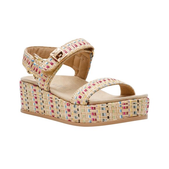 Anne Klein Womens Verse Platform Sandal VERS02F9 Brown Multi 9M - Picture 8 of 12